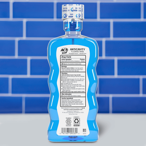 ACT Kids Anticavity Fluoride Rinse, Pineapple Punch | Hy-Vee