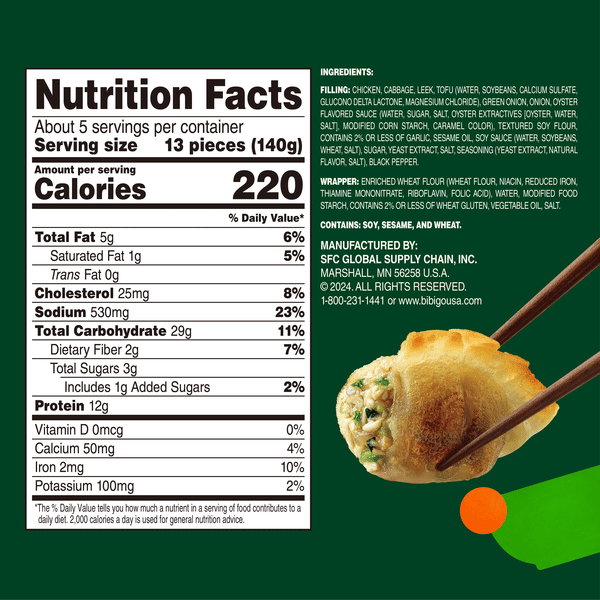Bibigo Mini Wontons Chicken & Vegetable Dumplings | Hy-Vee Aisles