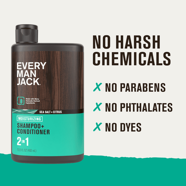 Every Man Jack Sea Salt + Citrus Daily 2-In-1 Shampoo And