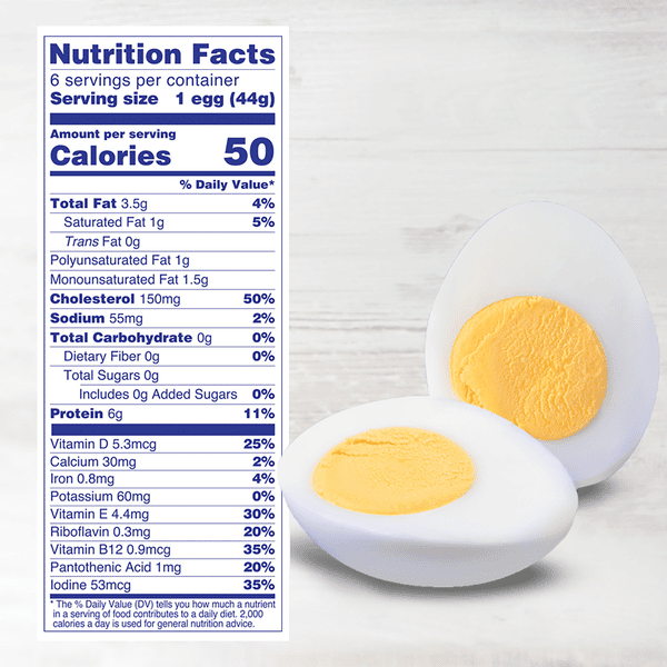 Eggland's Best Hard Cooked Eggs, Medium White | Hy-Vee Aisles
