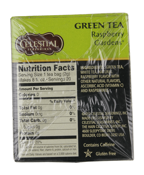 Celestial Raspberry Gardens Green Tea 20Ct | Hy-Vee Aisles Online