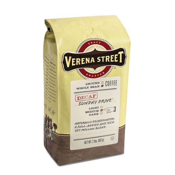 Verena Street Sunday Drive Swiss Water Decaf Whole Bean | Hy-Vee