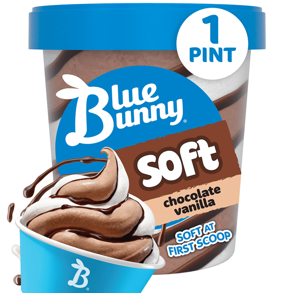 Blue Bunny Soft Chocolate Vanilla Frozen Dessert | Hy-Vee Aisles