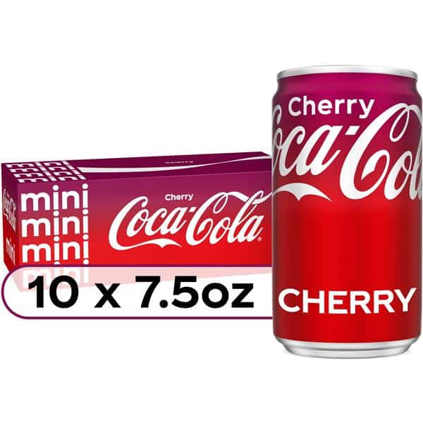 Coca-Cola Cherry Soda Soda Soft Drink Mini Cans, 10 Pack | Hy-Vee