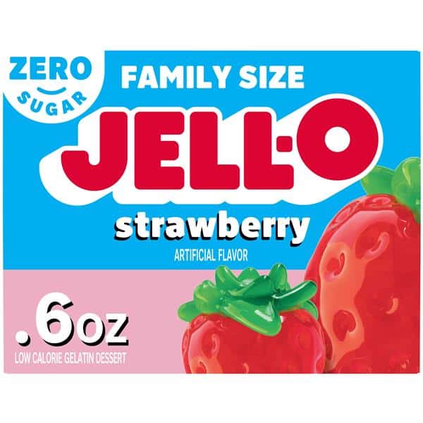 Jell-O Sugar Free Strawberry Low Calorie Gelatin Dessert | Hy-Vee