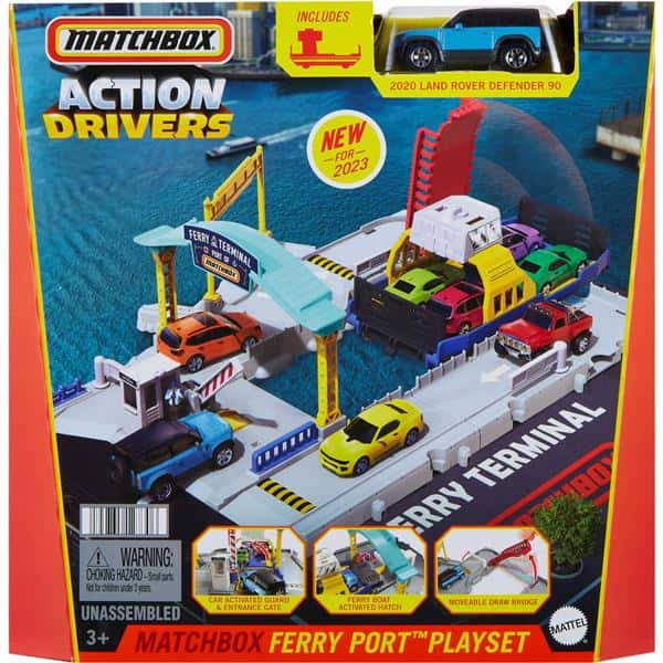 Mattel Matchbox Action Drivers Matchbox Ferry Port Playset, 3+