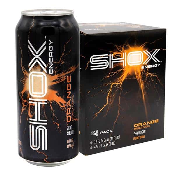 Shox Energy, Zero Sugar Orange 4Pk | Hy-Vee Aisles Online Grocery