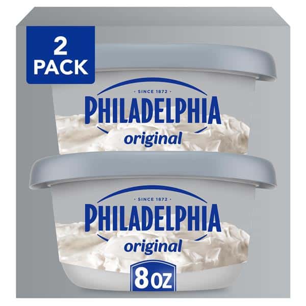 Philadelphia Cream Cheese Spread, Original, 2-8 oz Tubs | Hy-Vee