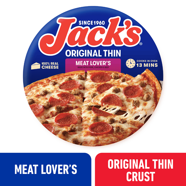 Jack's Original Thin Meat Lover's Frozen Pizza | Hy-Vee Aisles