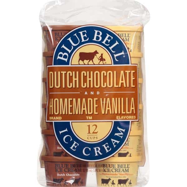Blue Bell Dutch Chocolate and Homemade Vanilla Cups | Hy-Vee