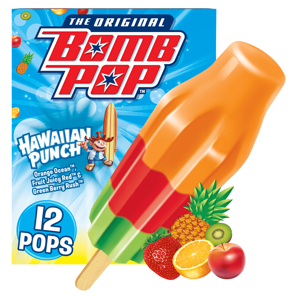 Bomb Pop Hawaiian Punch Bar, 12 Pack | Hy-Vee Aisles Online