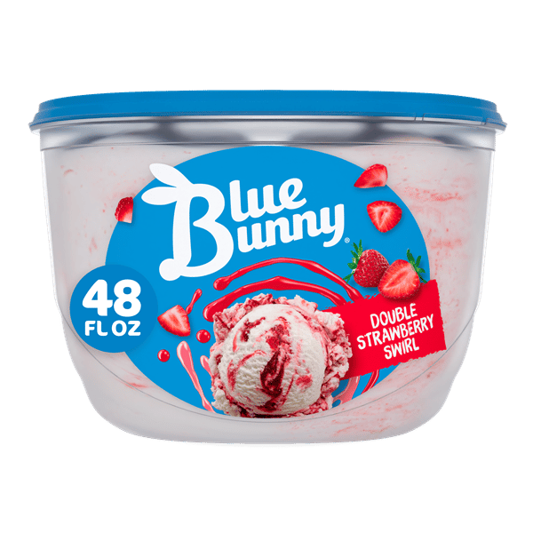 Blue Bunny Premium Double Strawberry Swirl Frozen Dessert | Hy-Vee