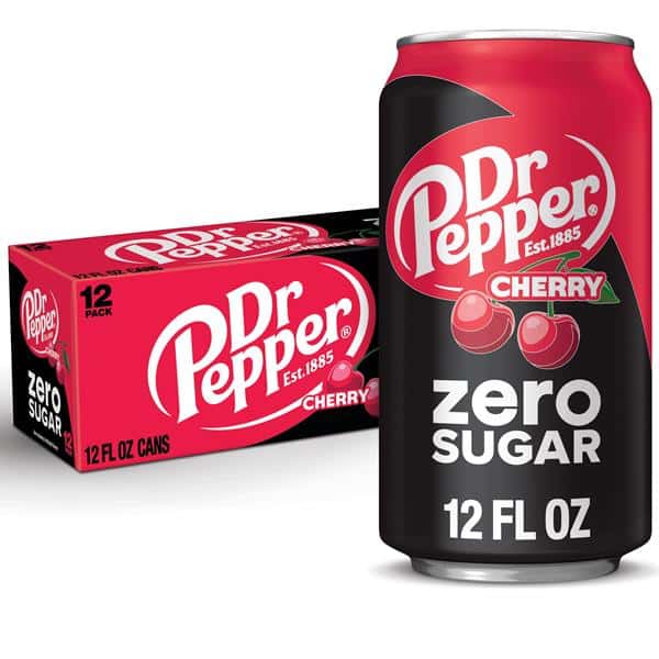 Dr Pepper Cherry Zero Sugar Soda, 12 Pack | Hy-Vee Aisles Online