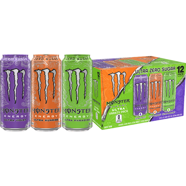 Monster Energy Ultra Variety Pack, Ultra Violet, Ultra Sunrise