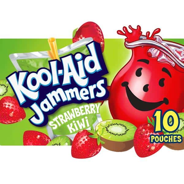 みい　HVS KK 1 Kool-Aid Jammers Strawberry Kiwi Flavored 0% Juice Drink, 10ct Box