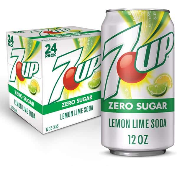 7UP Zero Sugar Lemon Lime Soda, 24Pk | Hy-Vee Aisles Online