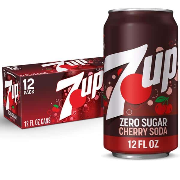7UP Cherry Zero Sugar Soda, 12 Pack | Hy-Vee Aisles Online Grocery