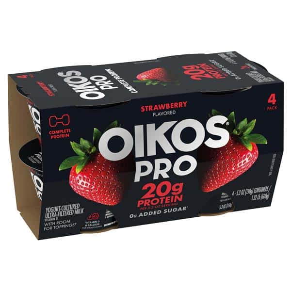 Oikos Pro Strawberry Yogurt Cultured Ultra-Filtered Milk Product