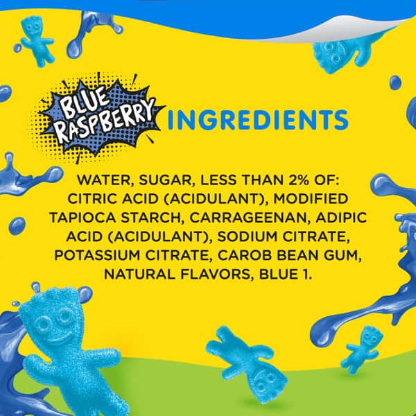 Snack Pack SOUR PATCH KIDS BLUE RASPBERRY Flavored Juicy Gels | Hy