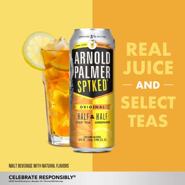 Arnold Palmer Spiked Original Half & Half Iced Tea Lemonade | Hy