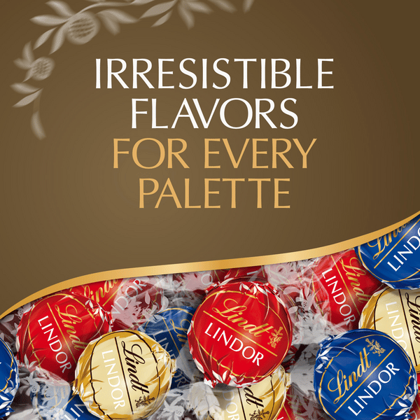メルメルページ Lindt LINDOR Assorted Chocolate Candy Truffles, Chocolate with
