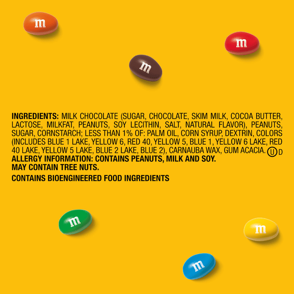 M&M'S Peanut Milk Chocolate Candy, Sharing Size, 10.05 oz Bag | Hy