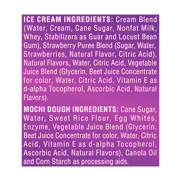 My/Mo Mochi Ice Cream Ripe Strawberry 6 - 1.5 Oz Pieces | Hy-Vee