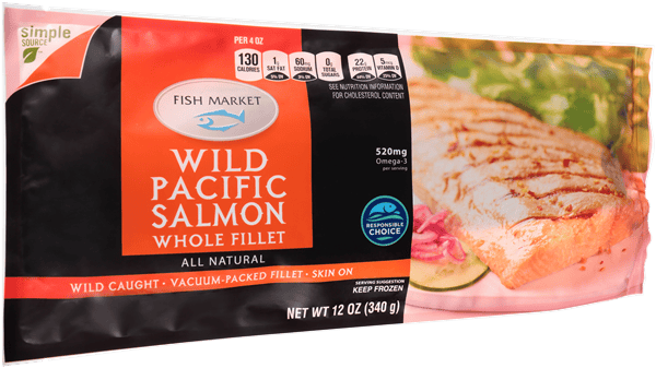 Fish Market Wild Caught Wild Pacific Salmon Whole Fillet | Hy-Vee
