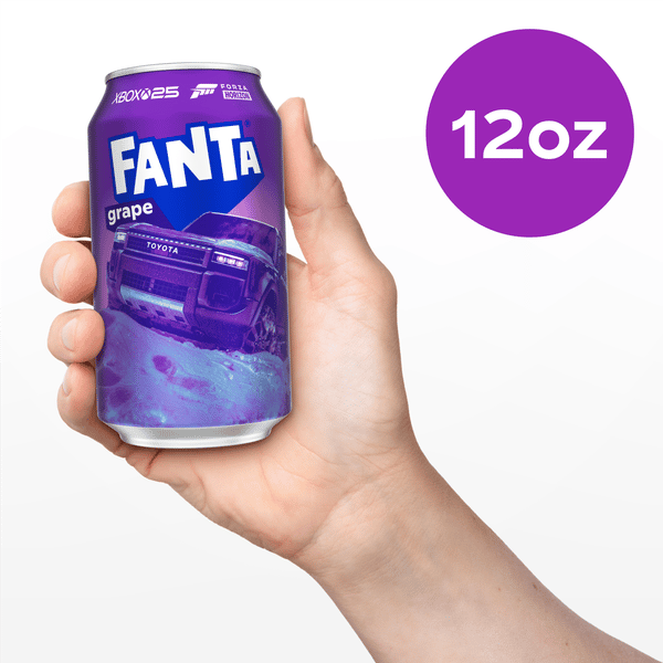 Fanta Grape Soda Soft Drink Fridge Pack Cans, 12 fl oz, 12 Pack