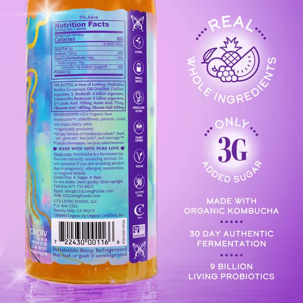 Synergy Artist Series Pure Love Kombucha 16 fl oz | Hy-Vee Aisles