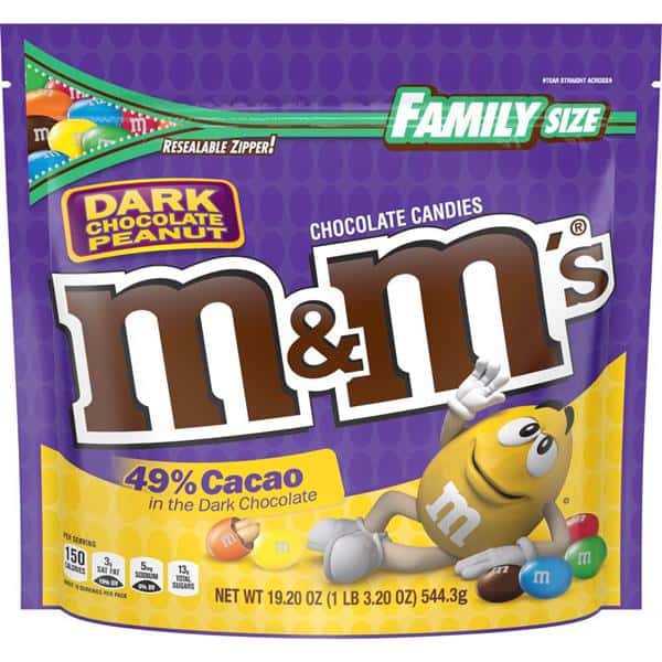 M&Ms Dark Chocolate Peanut Family Size | Hy-Vee Aisles Online