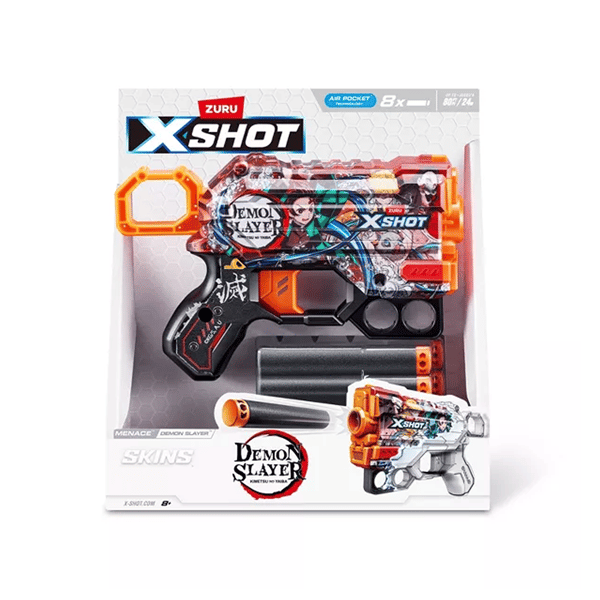 Zuru X-Shot Skins Demon Slayer Menace Skins Blaster, 8+ | Hy-Vee