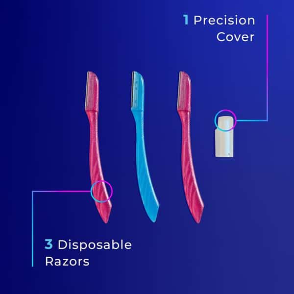 Schick Hydro Silk Touch-Up Dermaplaning Tool with Precision Cover