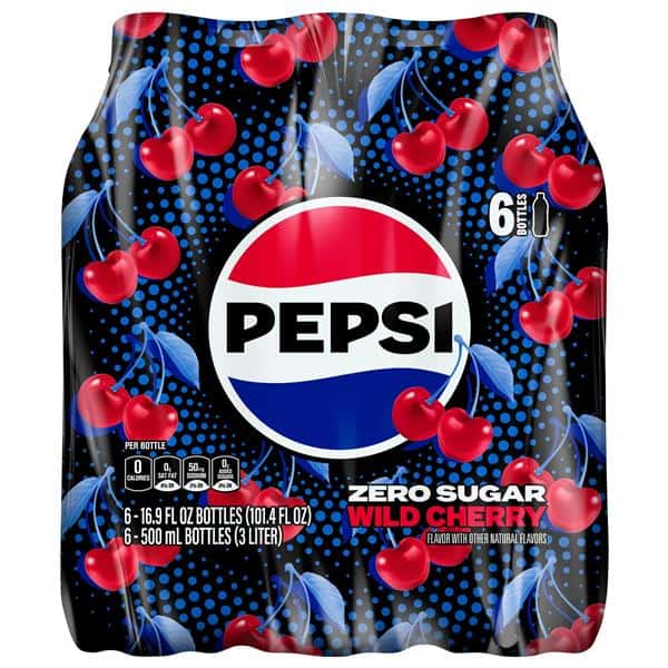 Pepsi Zero Sugar Wild Cherry 6Pk | Hy-Vee Aisles Online Grocery