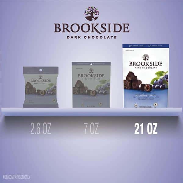 BROOKSIDE Dark Chocolate, Acai and Blueberry Flavored Snacking