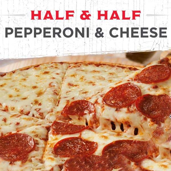 Jack's Original Thin Crust Half & Half Pepperoni And Cheese Frozen