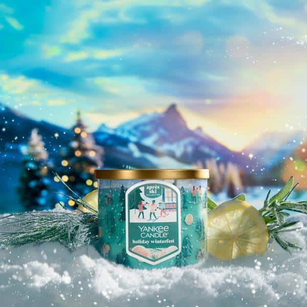 Yankee Candle Holiday Winterfest, 14.5 oz 3-Wick Candle with up to