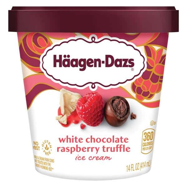 Häagen-Dazs White Chocolate Raspberry Truffle Ice Cream | Hy-Vee