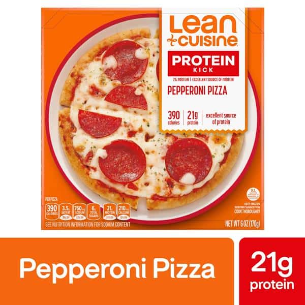 Lean Cuisine Frozen Meal Pepperoni Frozen Pizza, Protein Kick