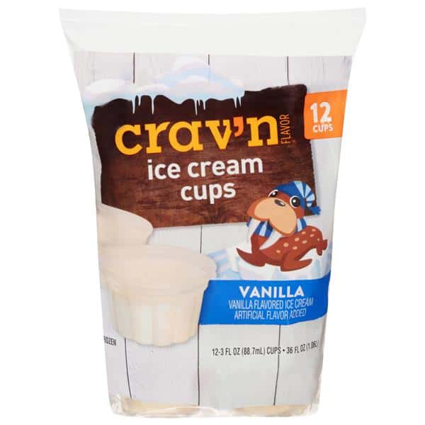 Crav'n Flavor Ice Cream Cups, Vanilla 12-3 fl oz | Hy-Vee Aisles