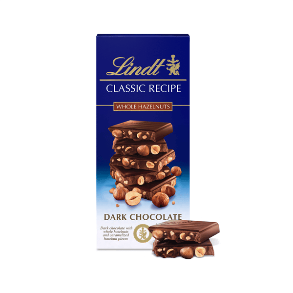 Lindt Classic Recipe Whole Hazelnut Dark Chocolate Bar | Hy-Vee