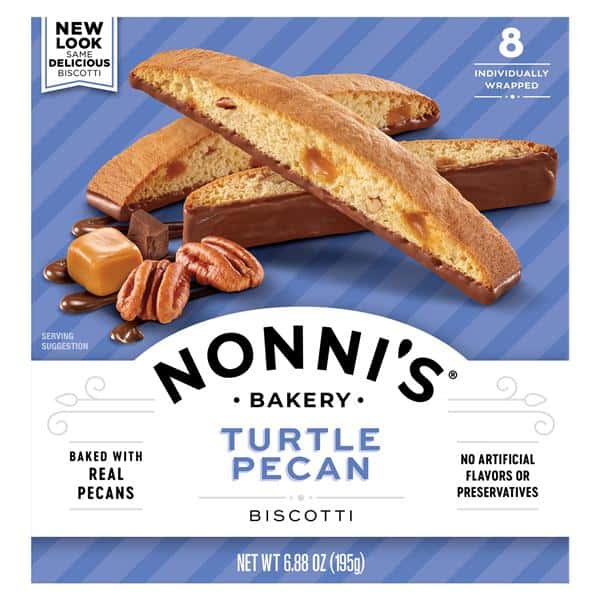 Nonni's Turtle Pecan Biscotti 8 Count | Hy-Vee Aisles Online
