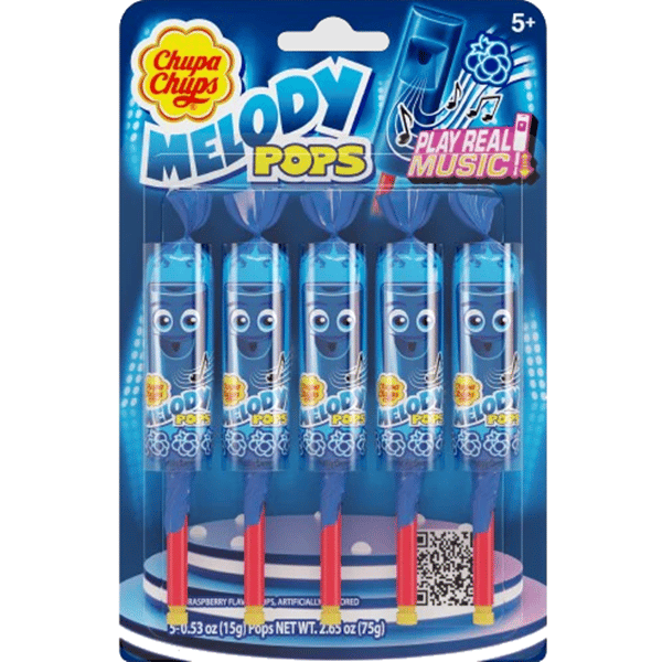 Chupa Chups Blue Raspberry Melody Pops, 5-0.53 oz | Hy-Vee Aisles