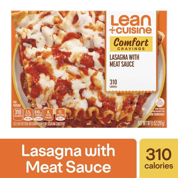 Lean Cuisine Frozen Meal Lasagna With Meat Sauce, Comfort Cravings