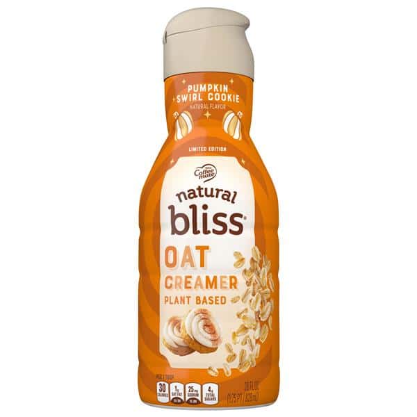 Coffee Mate Bliss Oat Creamer, Pumpkin Swirl Cookie, Plant Based