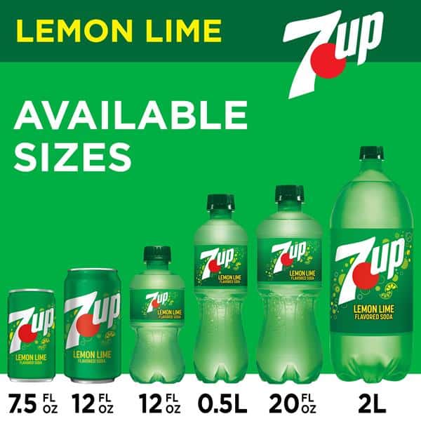 7UP Lemon Lime Soda,, 24 Pack | Hy-Vee Aisles Online Grocery Shopping