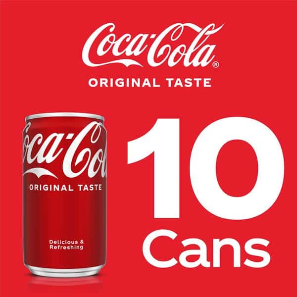 Coca-Cola Mini 10Pk | Hy-Vee Aisles Online Grocery Shopping