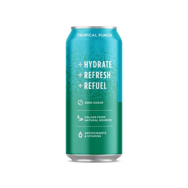 Sparkling Ice +Caffeine, Tropical Punch Flavored Sparkling Water