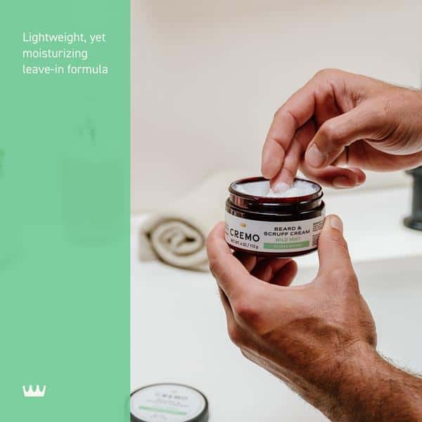 Cremo Beard & Scruff Cream for Men, Styles and Softens, Wild Mint