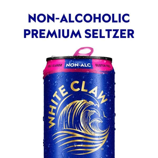 White Claw Zero Alcohol Black Cherry Cranberry, 6Pk, 12 fl oz Cans